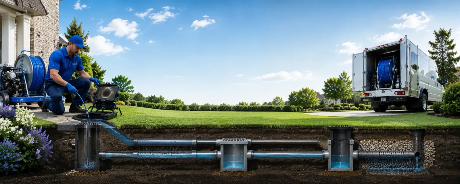 Outdoor drain cleaning information for Gladstone, IL